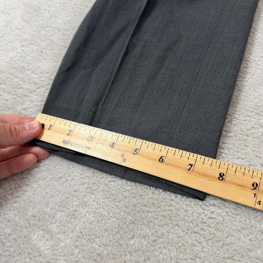 Proper Cloth Pants Mens 36x25 Short Gray Tropical Wool Reg Fit Dress Trousers - Picture 13 of 14